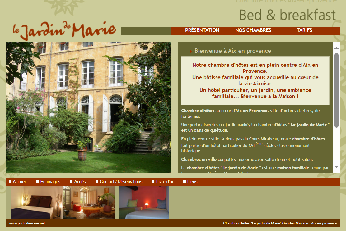 les jardins de marie avant la refonte entière